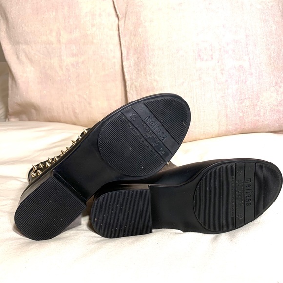 Melissa | Moon Dust Studded Ankle Rainboot - Picture 6 of 8